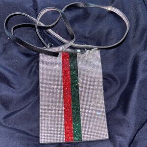 Elegant Crystal Embellished Crossbody Bag